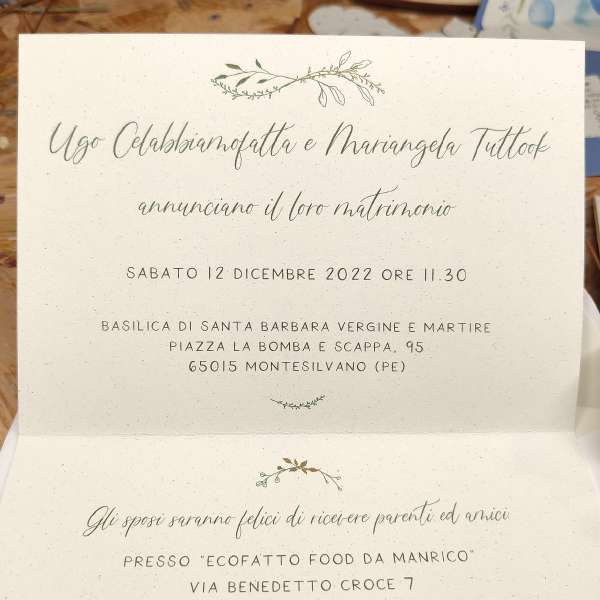 inviti carta seminabile